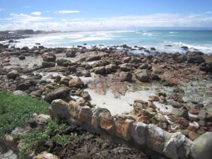 View of Muizenberg beach from the cottage